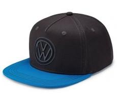 Бейсболка Volkswagen Baseball Cap, Flat Brim, Dark Grey/Blue